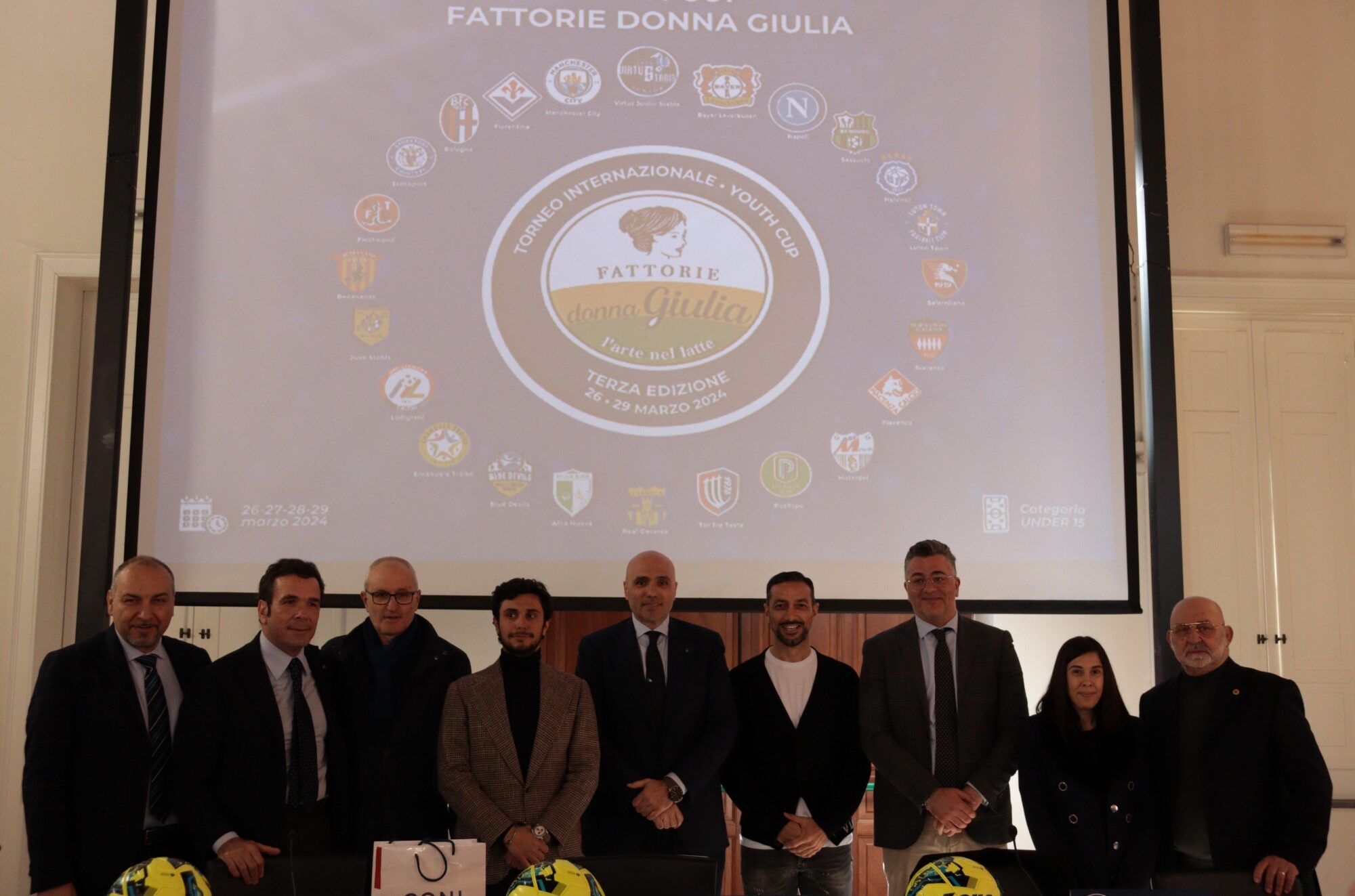 Foto presentazione terza edizione Youth Cup Fattorie Donna Giulia